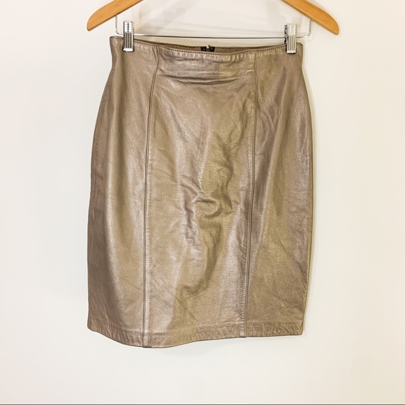 Lord & Taylor Metallic Pencil Skirt - Picture 1 of 4